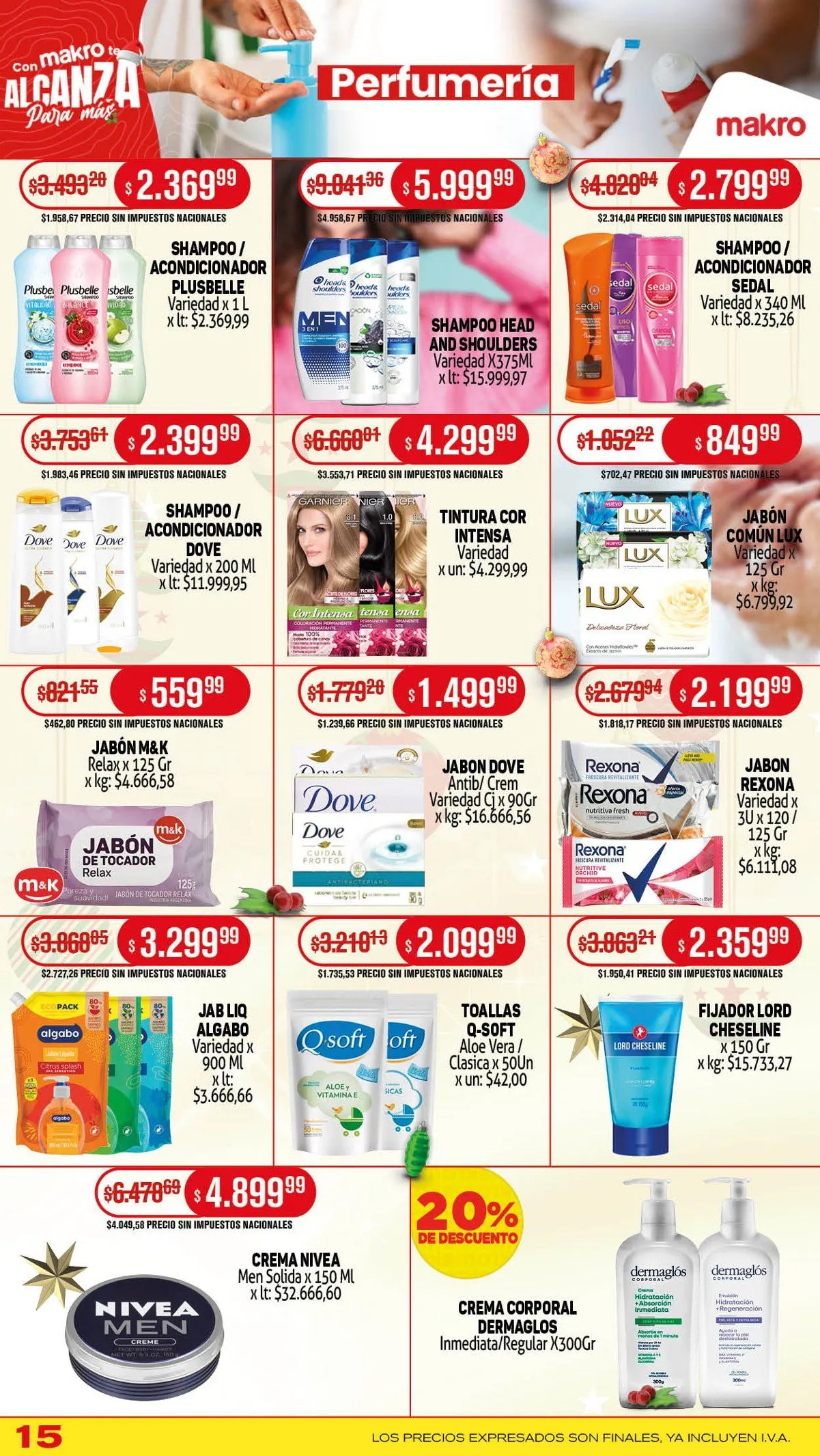 Ofertas de  Makro Ofertas 4 de diciembre al 10 de diciembre 2025 - Página 15 del catálogo
