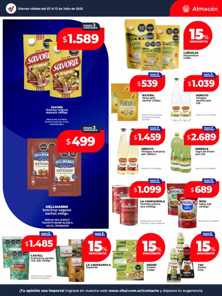 Ofertas de Ofertas Vital 7 de julio al 13 de julio 2025 - Página 16 del catálogo
