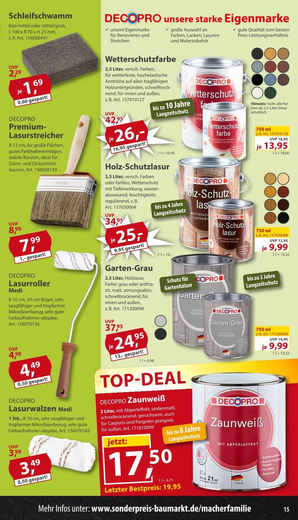  Sonderpreis-Baumarkt Angebote von 28. März bis 4. April 2026 - Prospekt seite 15