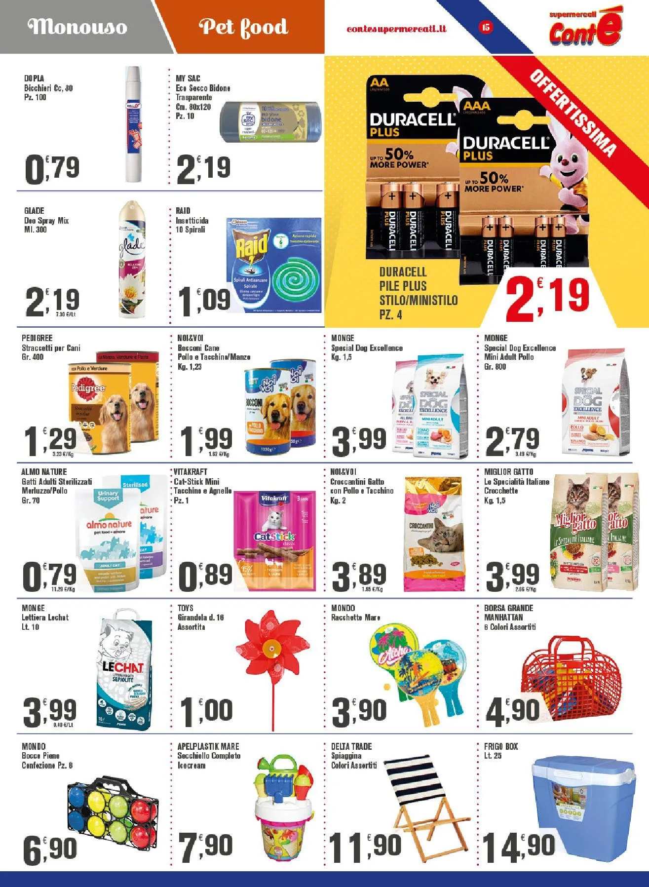 Volantini Conte Supermercati da 10 luglio a 20 luglio di 2025 - Pagina del volantino 15