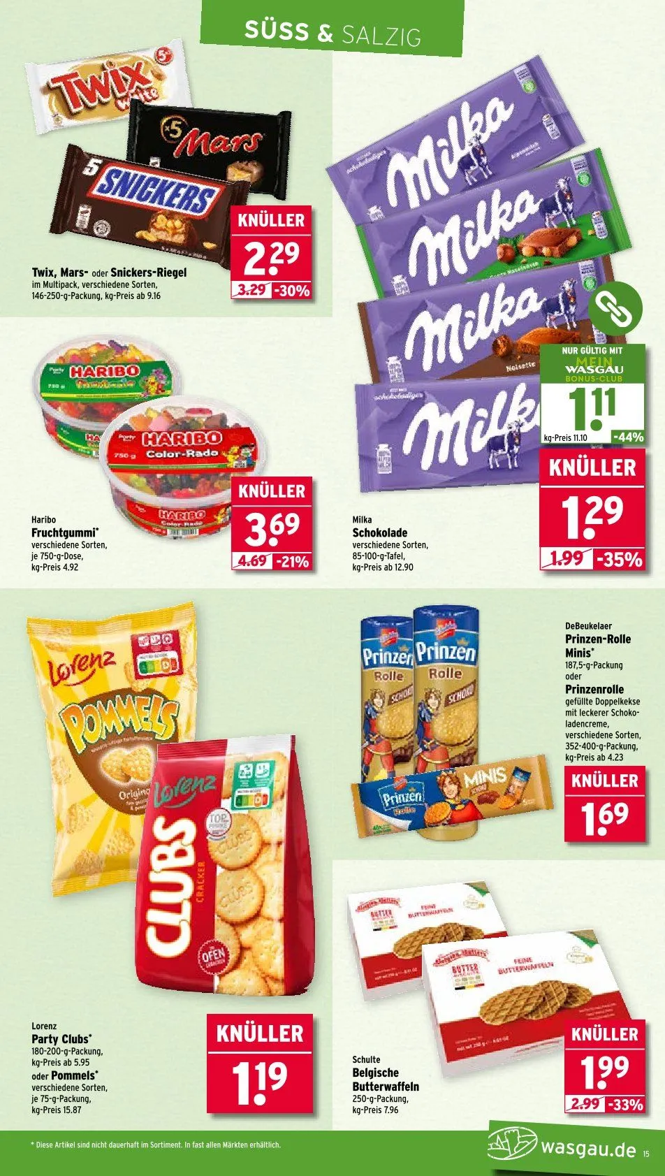 Wasgau Prospekte von 21. Juli bis 26. Juli 2025 - Prospekt seite 15