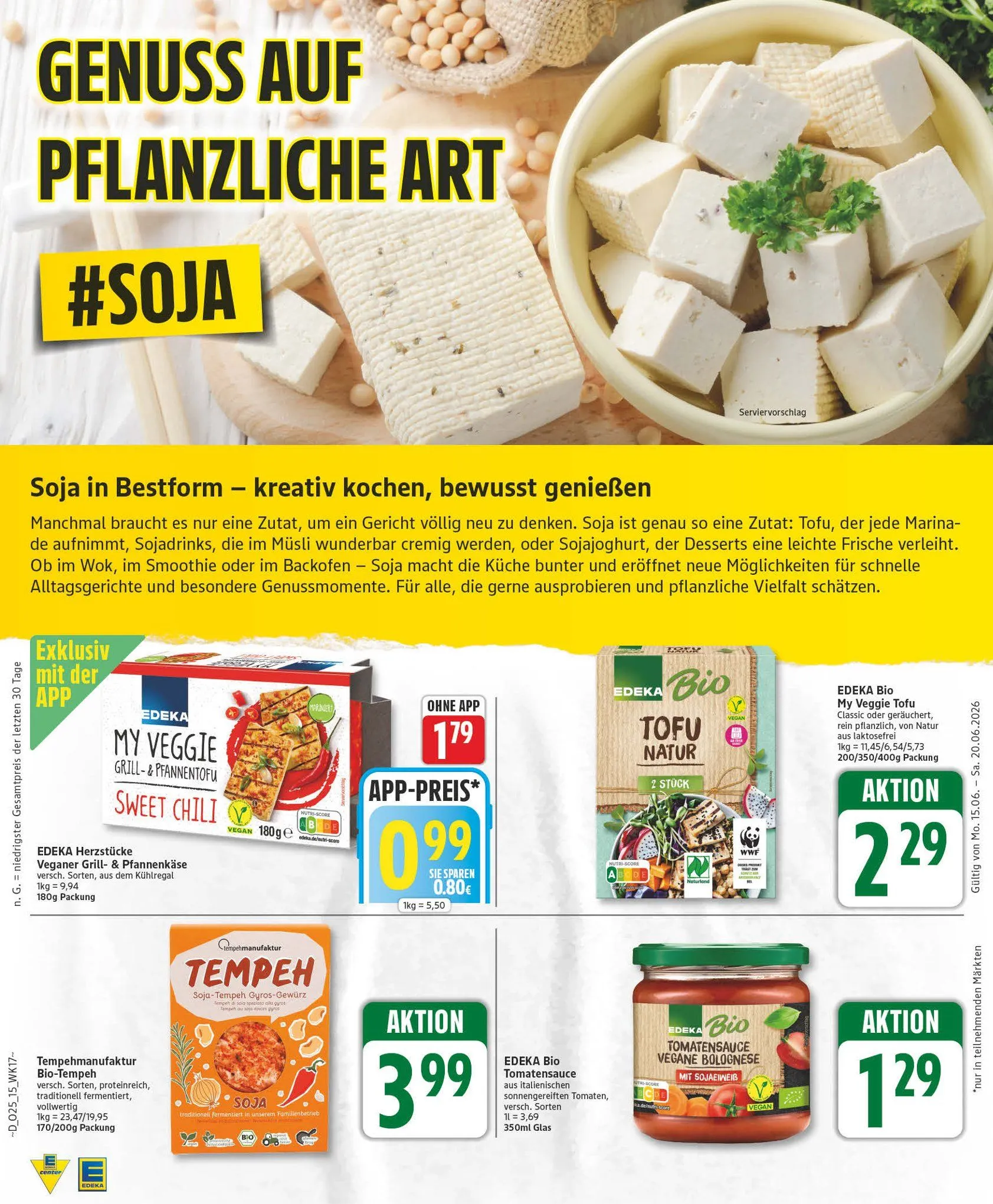 Edeka Prospekte von 15. Juni bis 20. Juni 2026 - Prospekt seite 15