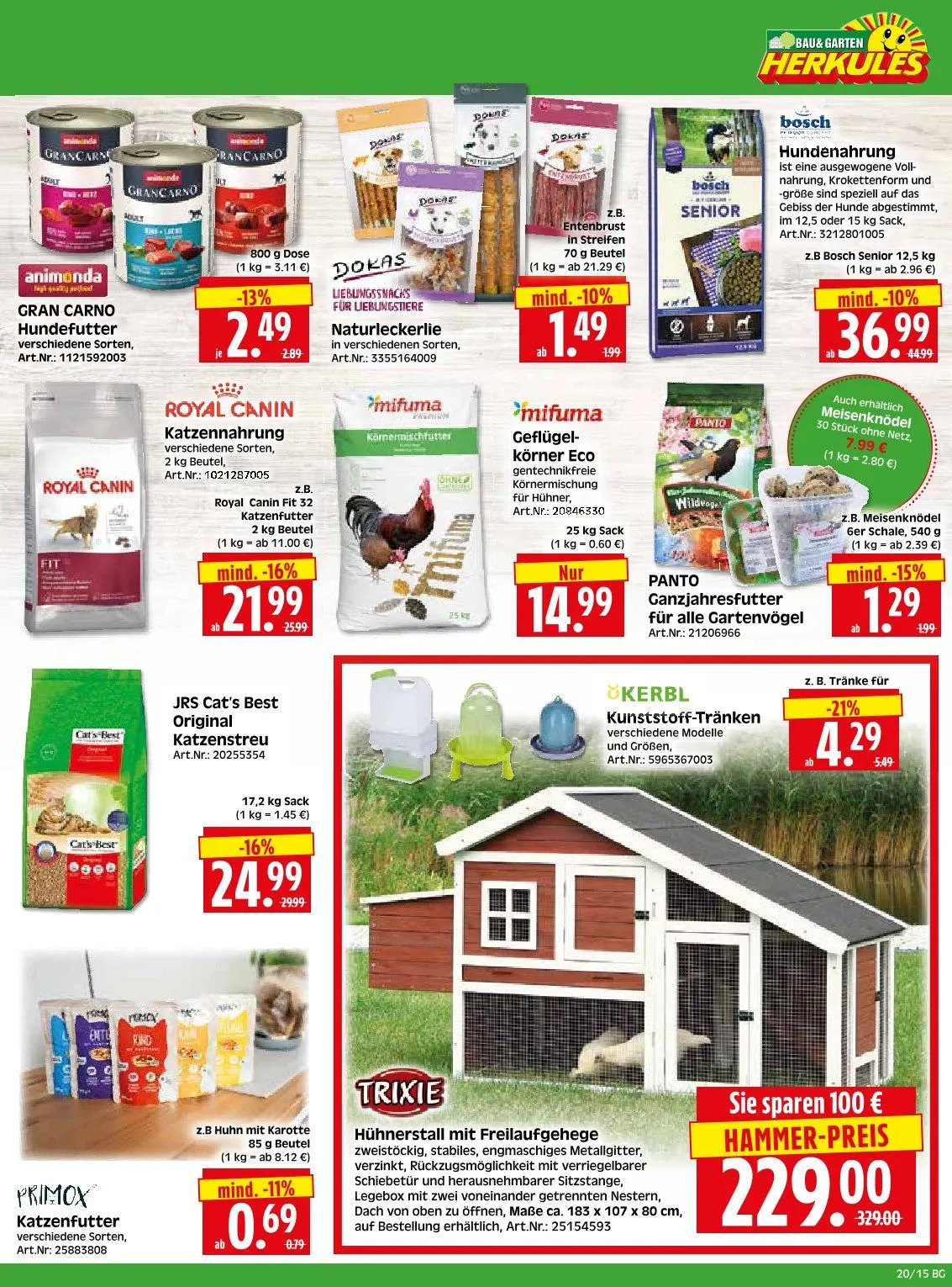 Herkules Baumarkt Angebote von 11. Mai bis 16. Mai 2026 - Prospekt seite 15