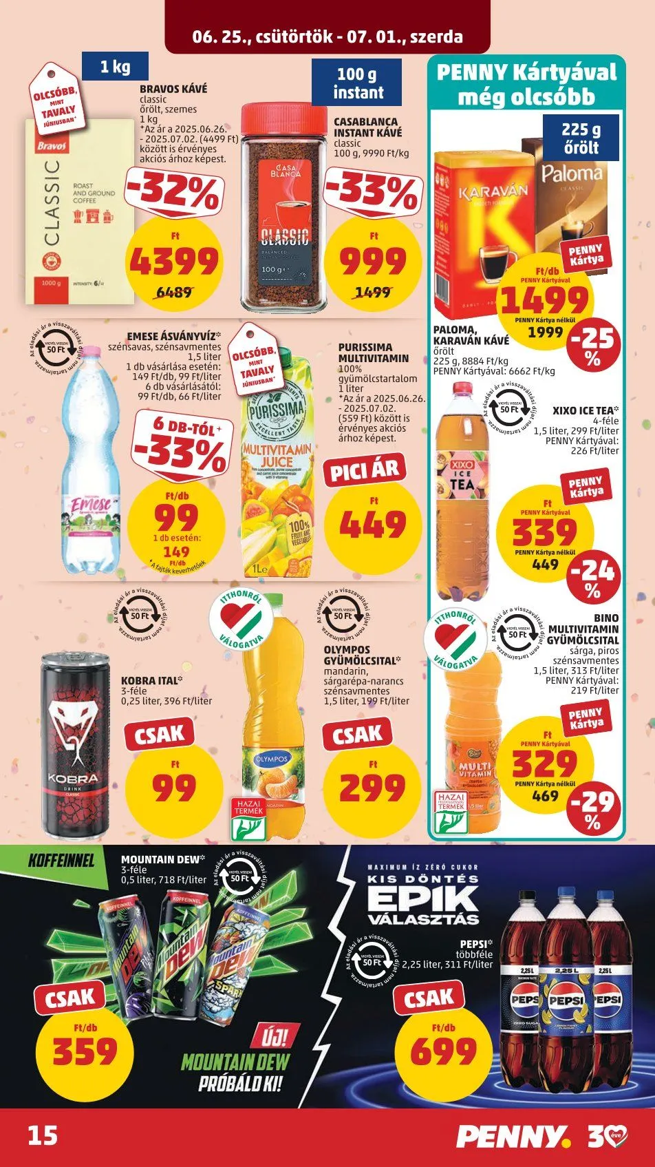 Katalógus  Penny Market legfrissebb ajánlatai június 25.-tól július 1.-ig 2026. - Oldal 15