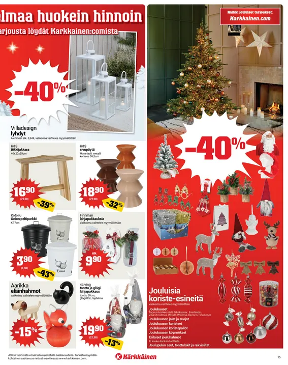  Kaupan Kärkkäinen  voimassa alkaen 17. joulukuuta - 23. joulukuuta 2025 - Tarjouslehti sivu 15