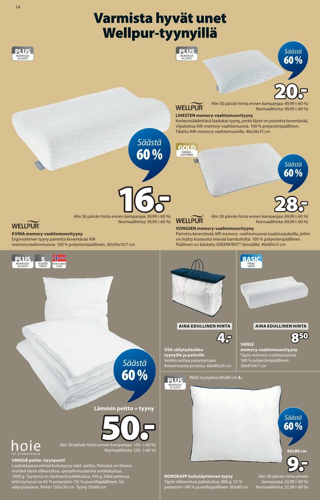 Tarjoukset JYSK voimassa alkaen 12. maaliskuuta - 8. huhtikuuta 2026 - Tarjouslehti sivu 15