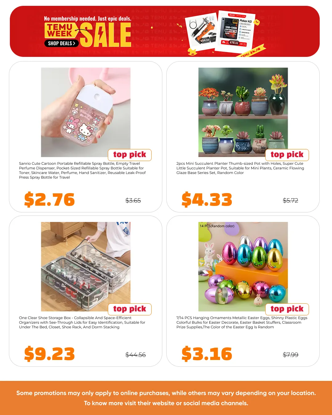 Weekly promotion  Temu Sales spanning from May 26 to June 14 2026 - Page 15 for Catalogue 365