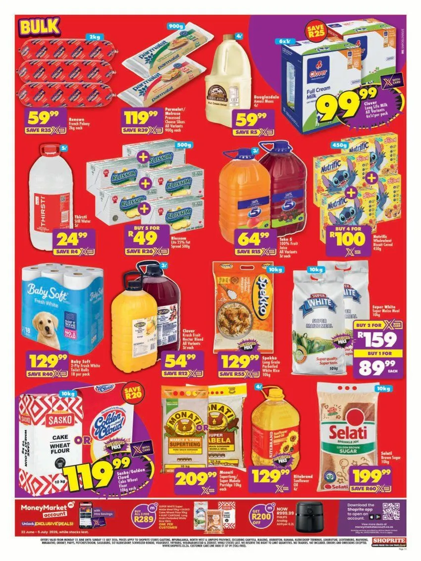 Shoprite Sales from 22 June to 12 July 2026 - Catalogue Page 15