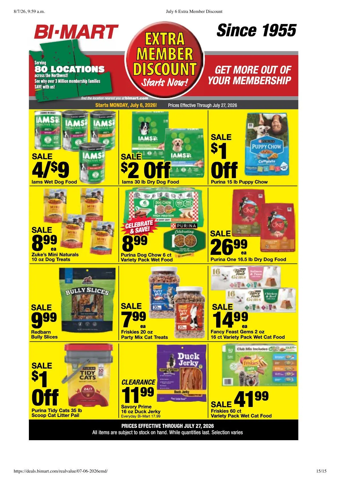 Weekly ad Bi-Mart Sales from July 6 to July 27 2026 - Page 15