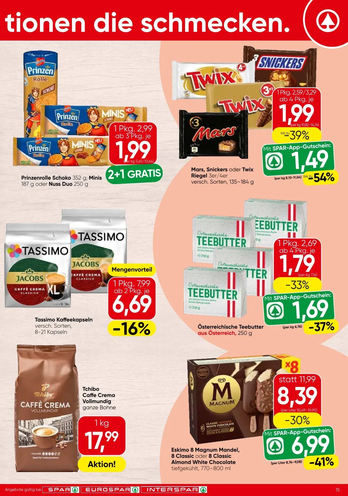 SPAR  von 15. April bis 21. April 2026 - Flugblätt seite  17