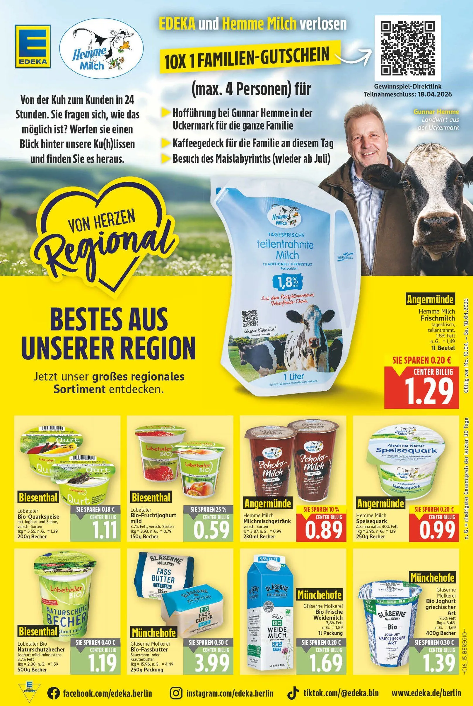  Edeka Angebote von 13. April bis 19. April 2026 - Prospekt seite 15