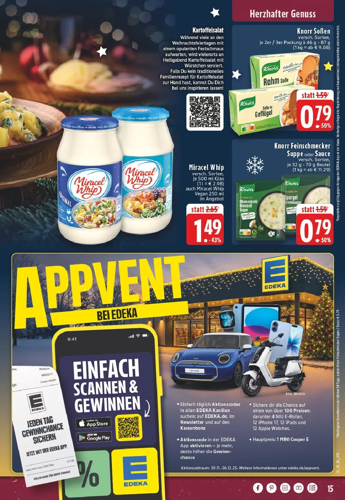 Edeka Angebote von 13. Dezember bis 20. Dezember 2025 - Prospekt seite 15