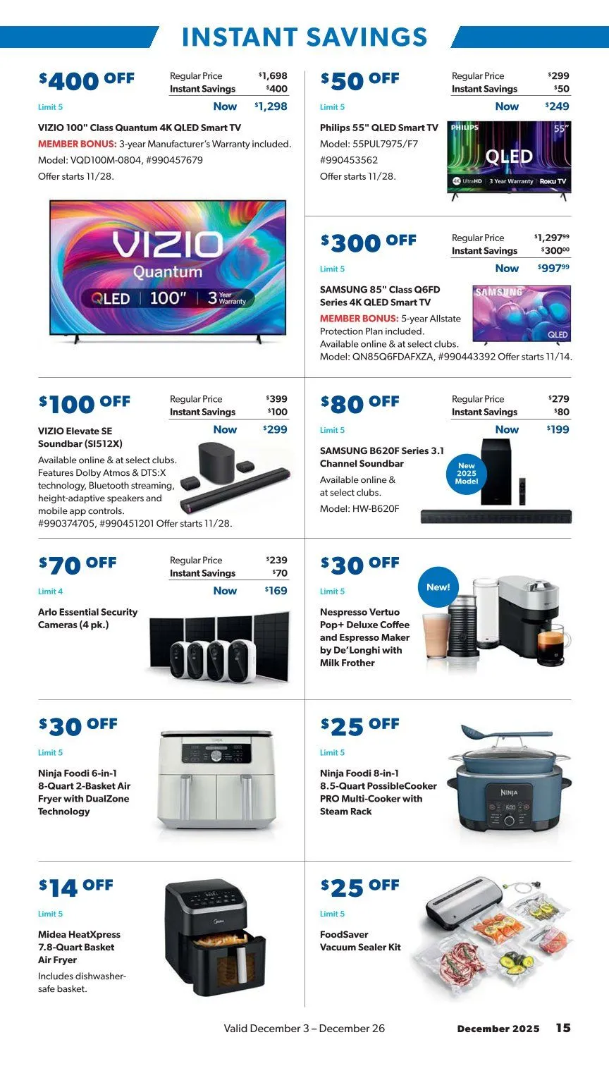 Weekly ad Sam's Club Sales from December 3 to December 26 2025 - Page 15