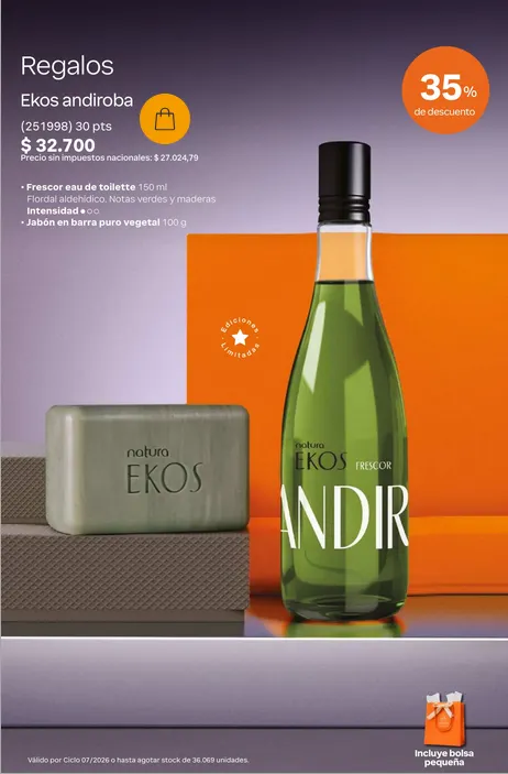 Ofertas de  Natura Ofertas 4 de mayo al 31 de mayo 2026 - Página 15 del catálogo