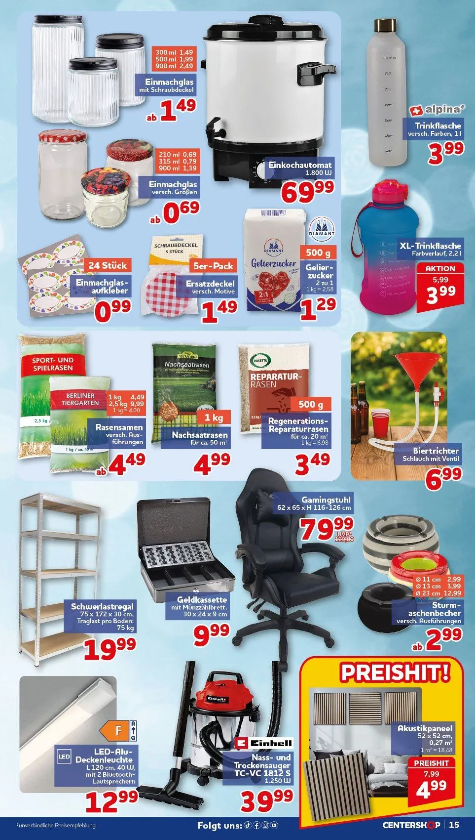 CENTERSHOP Prospekte von 13. Juli bis 18. Juli 2026 - Prospekt seite 15