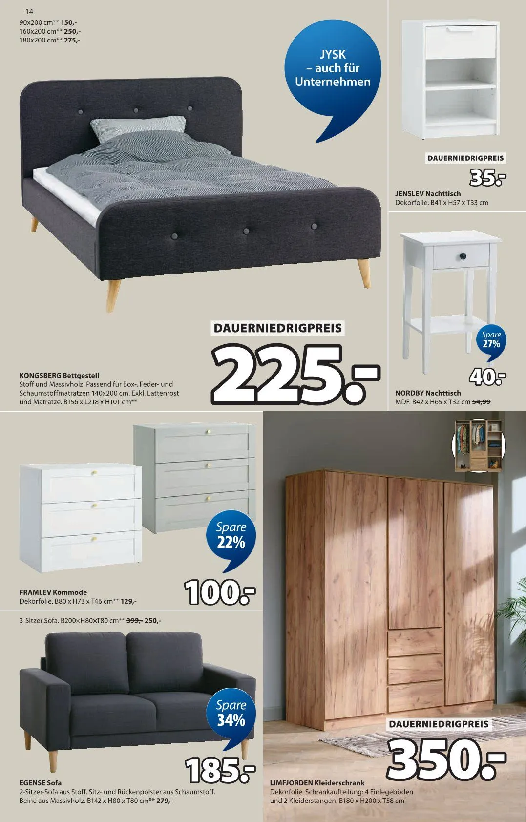 JYSK Angebote von 19. Oktober bis 29. November 2025 - Prospekt seite 14