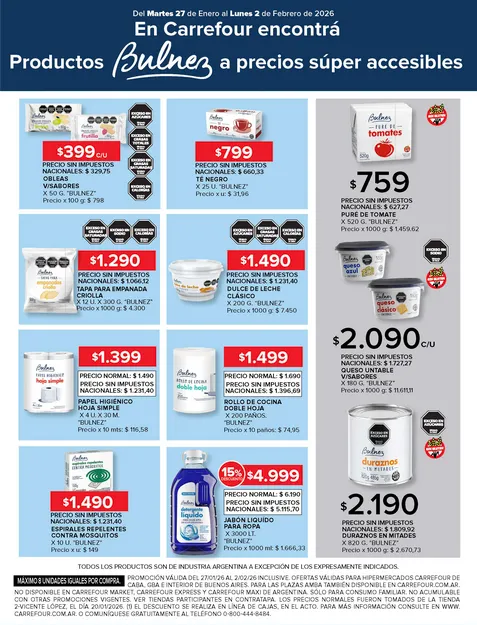 Ofertas de  Ofertas Carrefour  27 de enero al 2 de febrero 2026 - Página 15 del catálogo
