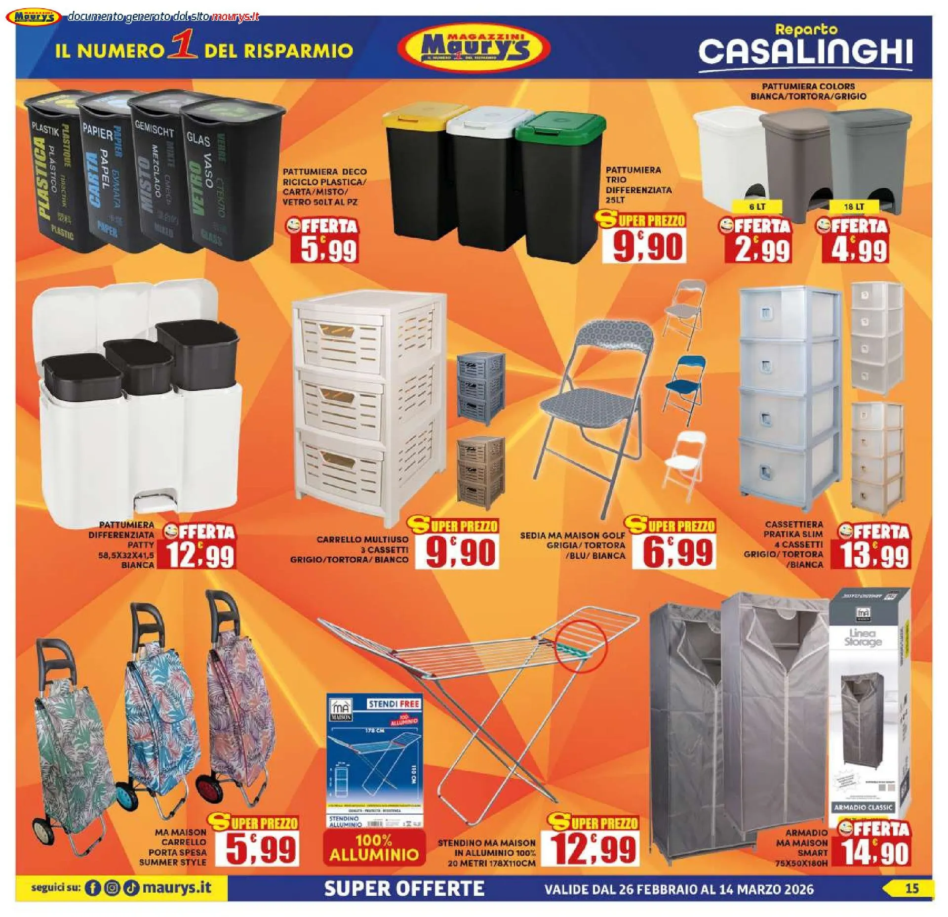 Maury s Vokantino da 26 febbraio a 15 marzo di 2026 - Pagina del volantino 15