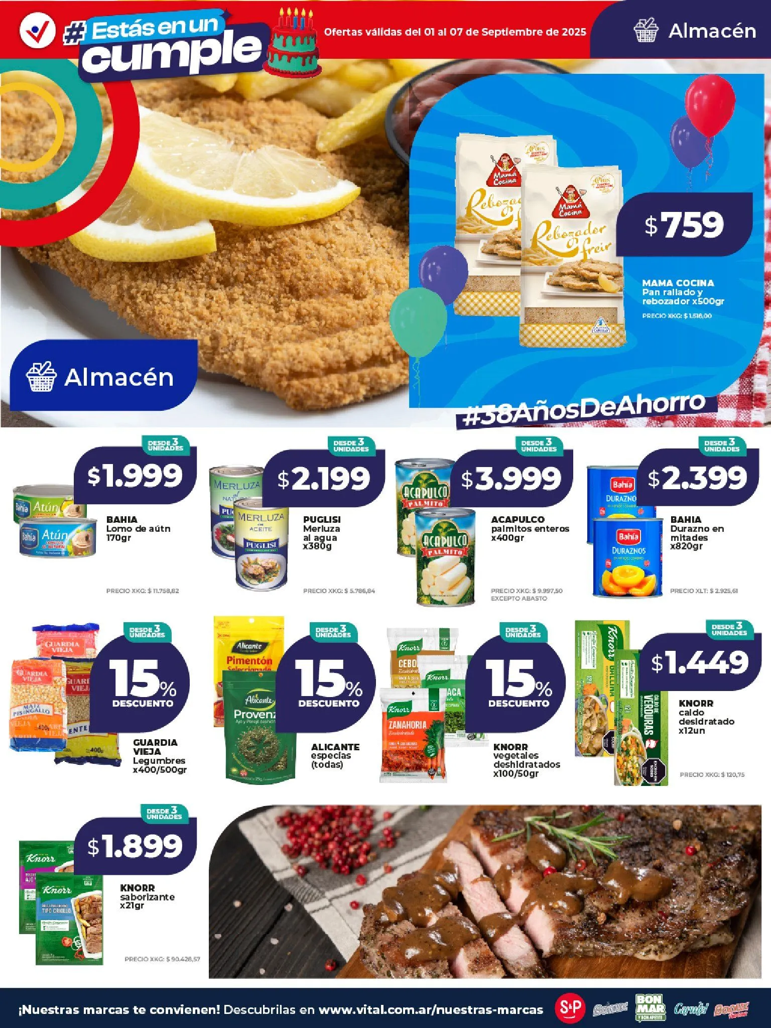 Ofertas de Vital Ofertas 1 de septiembre al 7 de septiembre 2025 - Página 15 del catálogo