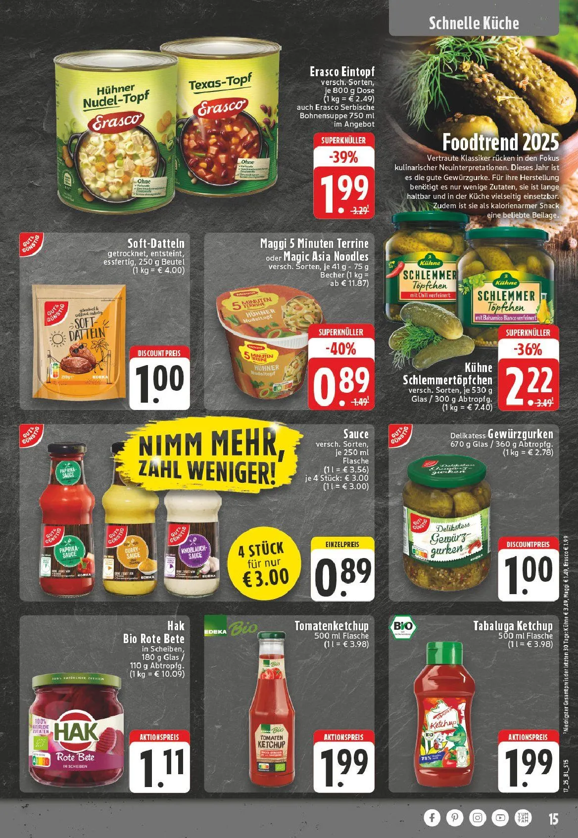 Edeka Prospekt von 21. April bis 26. April 2025 - Prospekt seite 15