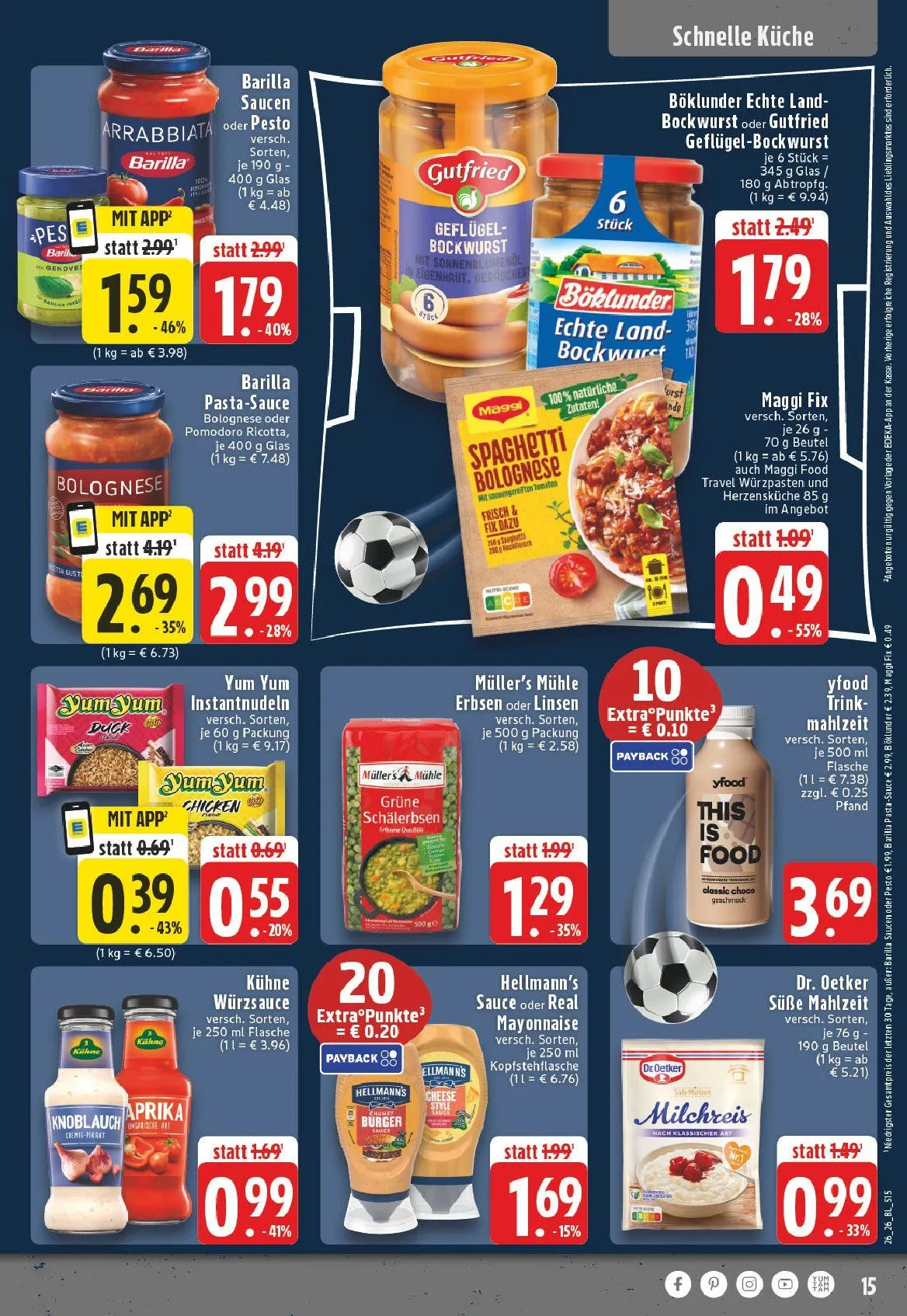 Edeka Angebote von 22. Juni bis 27. Juni 2026 - Prospekt seite 15