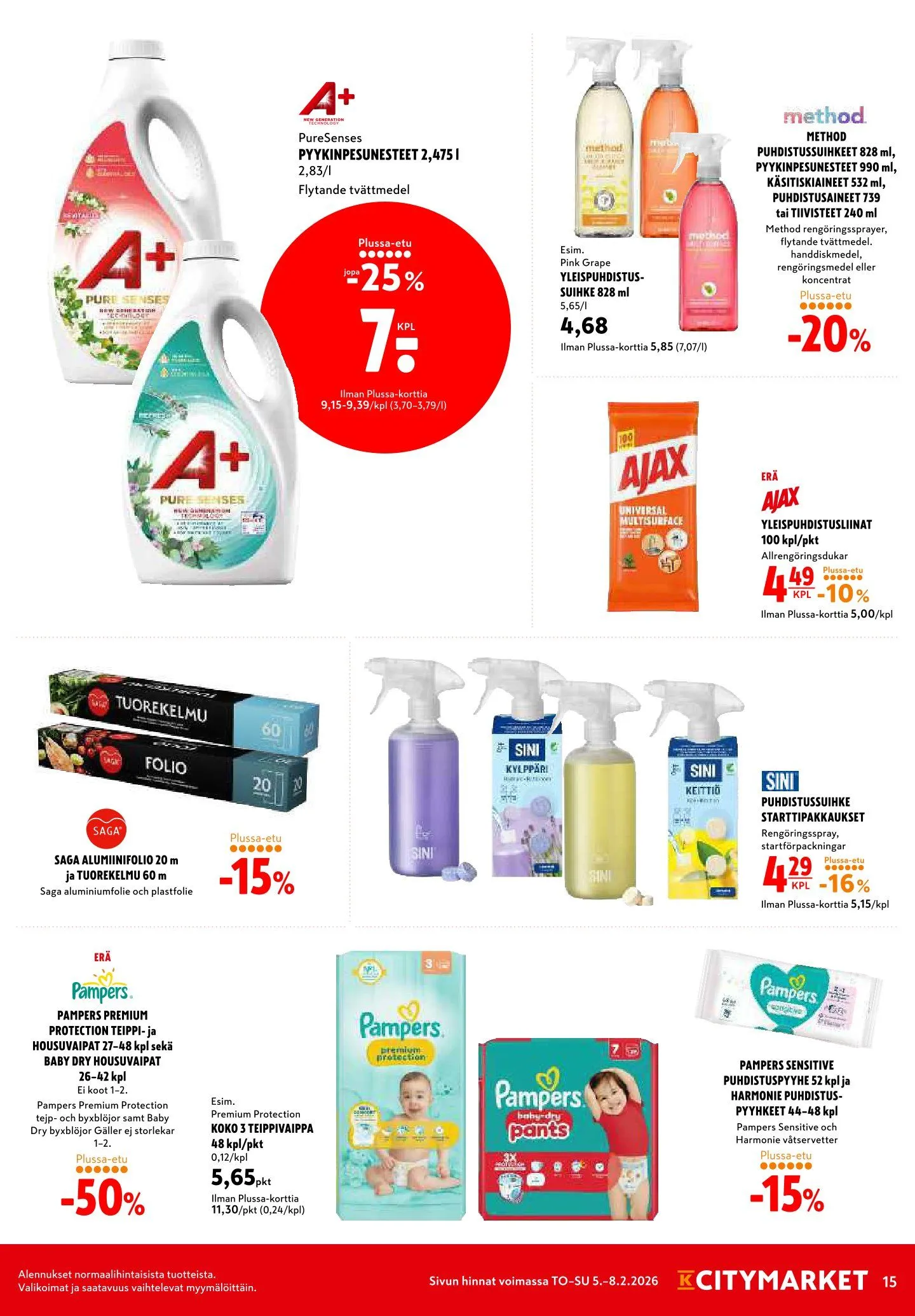 Kaupan K-Citymarket uusimmat tarjoukset voimassa alkaen 4. helmikuuta - 8. helmikuuta 2026 - Tarjouslehti sivu 15