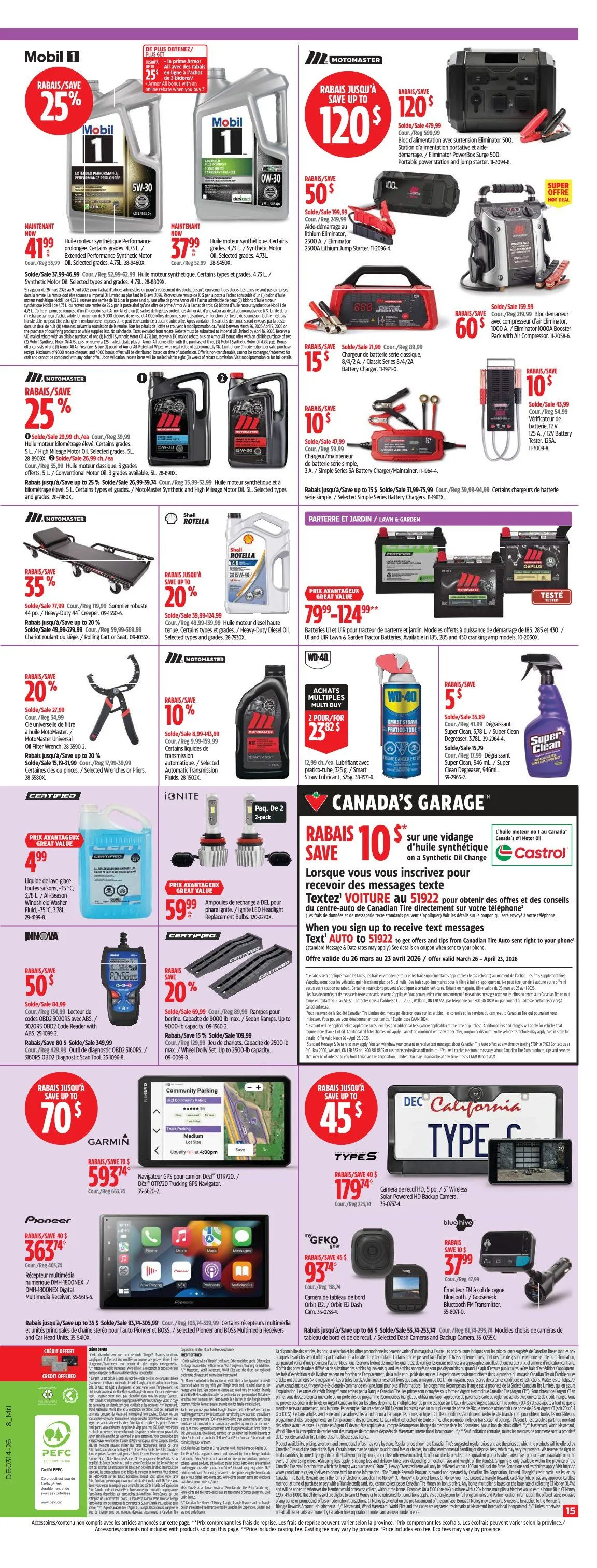 Canadian Tire Sales from April 2 to April 8 2026 - flyer page 15