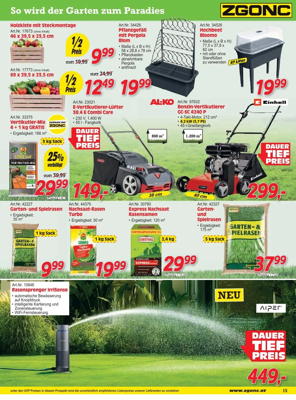 Zgonc Prospekte  von 13. April bis 27. April 2026 - Flugblätt seite  15