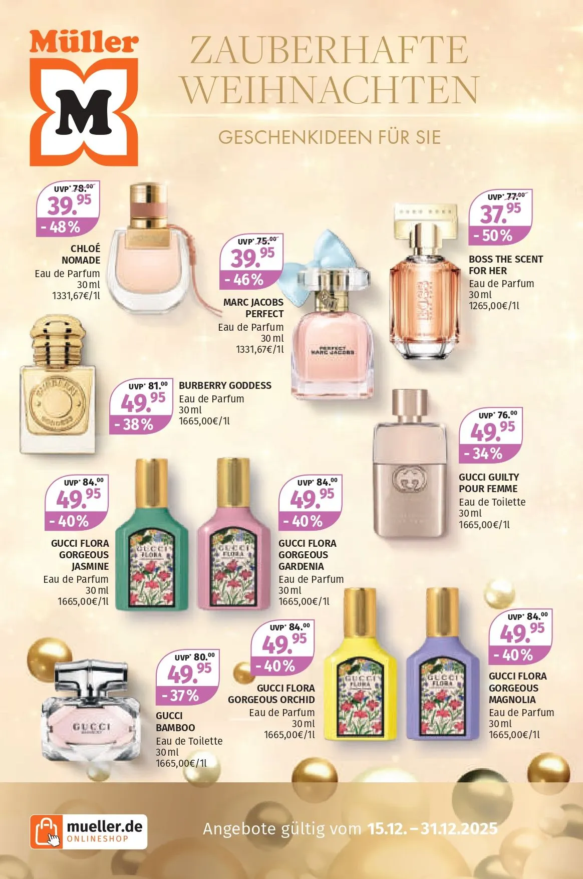 Müller Angebote von 15. Dezember bis 31. Dezember 2025 - Prospekt seite 14