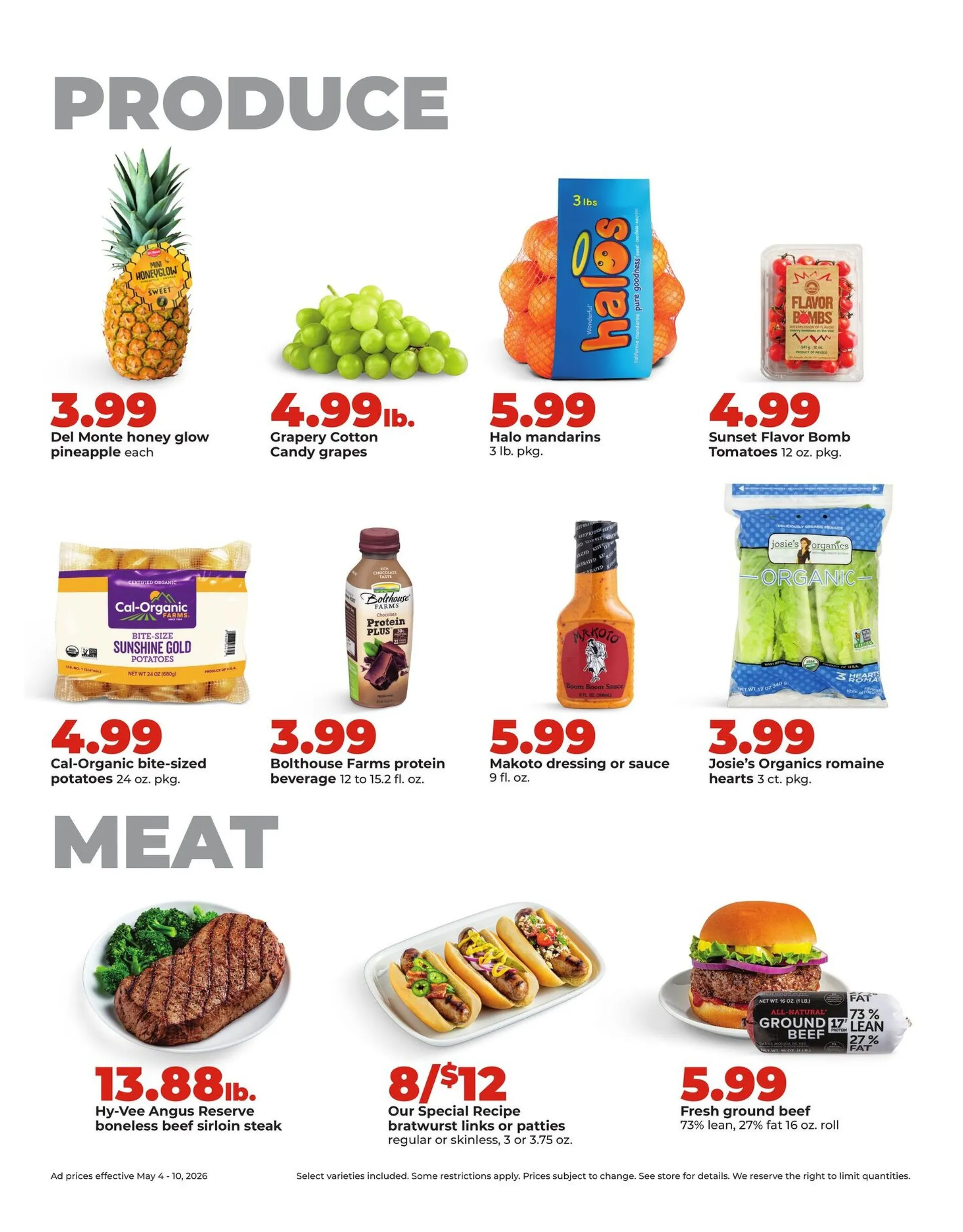 Weekly promotion  HyVee Sales spanning from May 4 to May 10 2026 - Page 14 for Catalogue 365