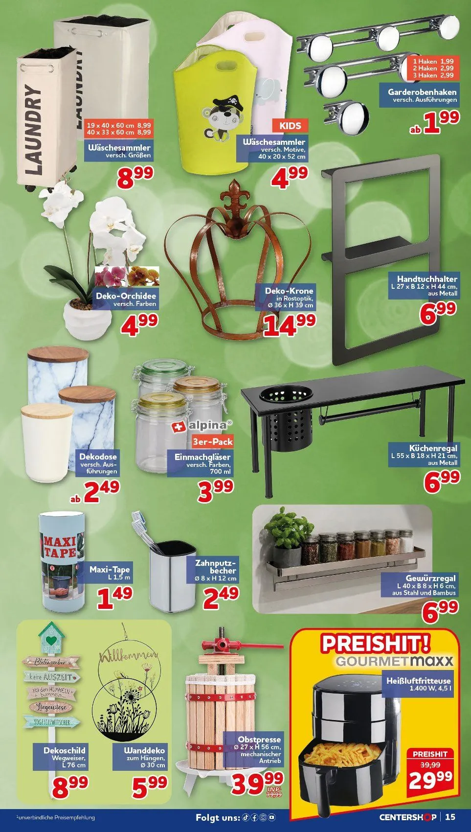  CENTERSHOP Angebote von 26. Mai bis 30. Mai 2026 - Prospekt seite 15
