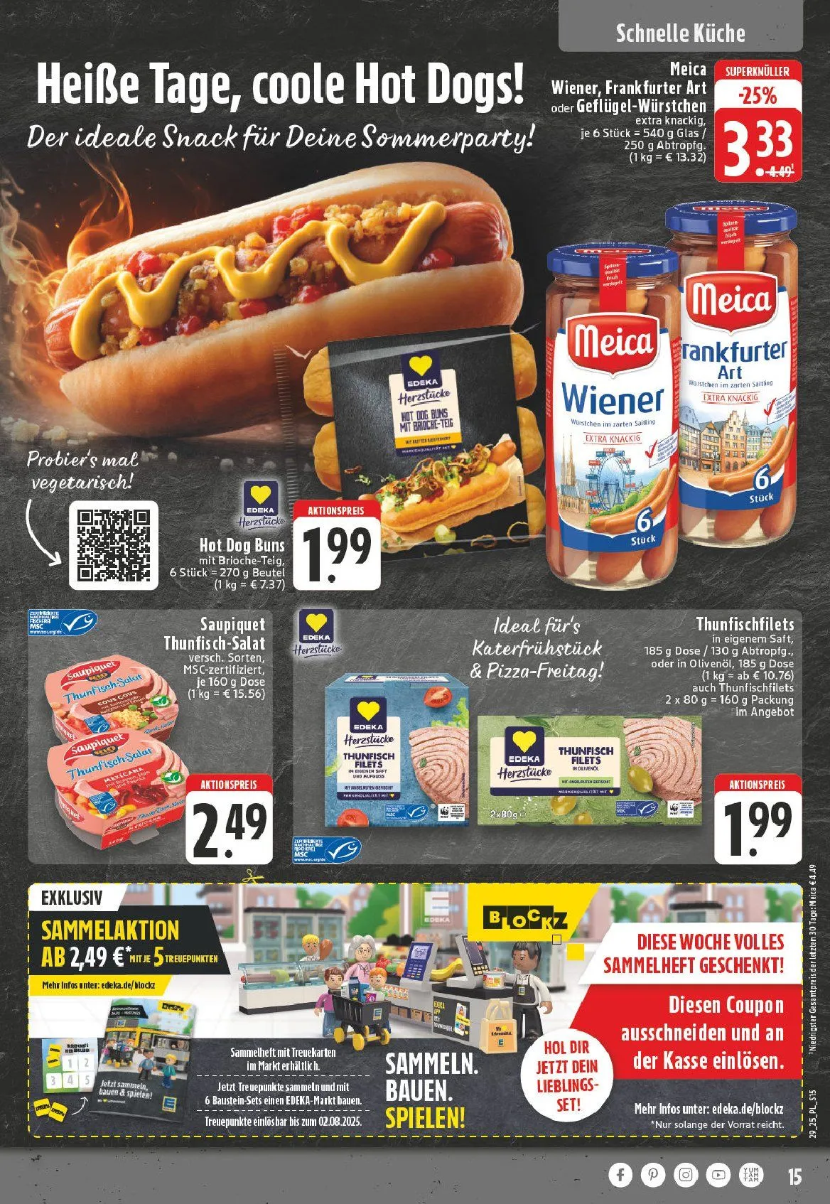 Edeka Prospekte - Aktuelle Angebote von 13. Juli bis 18. Juli 2025 - Prospekt seite 15