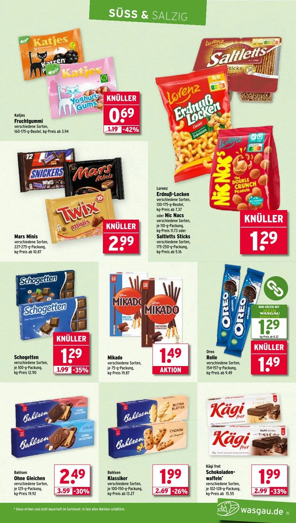 Wasgau Angebote von 25. August bis 30. August 2025 - Prospekt seite 15