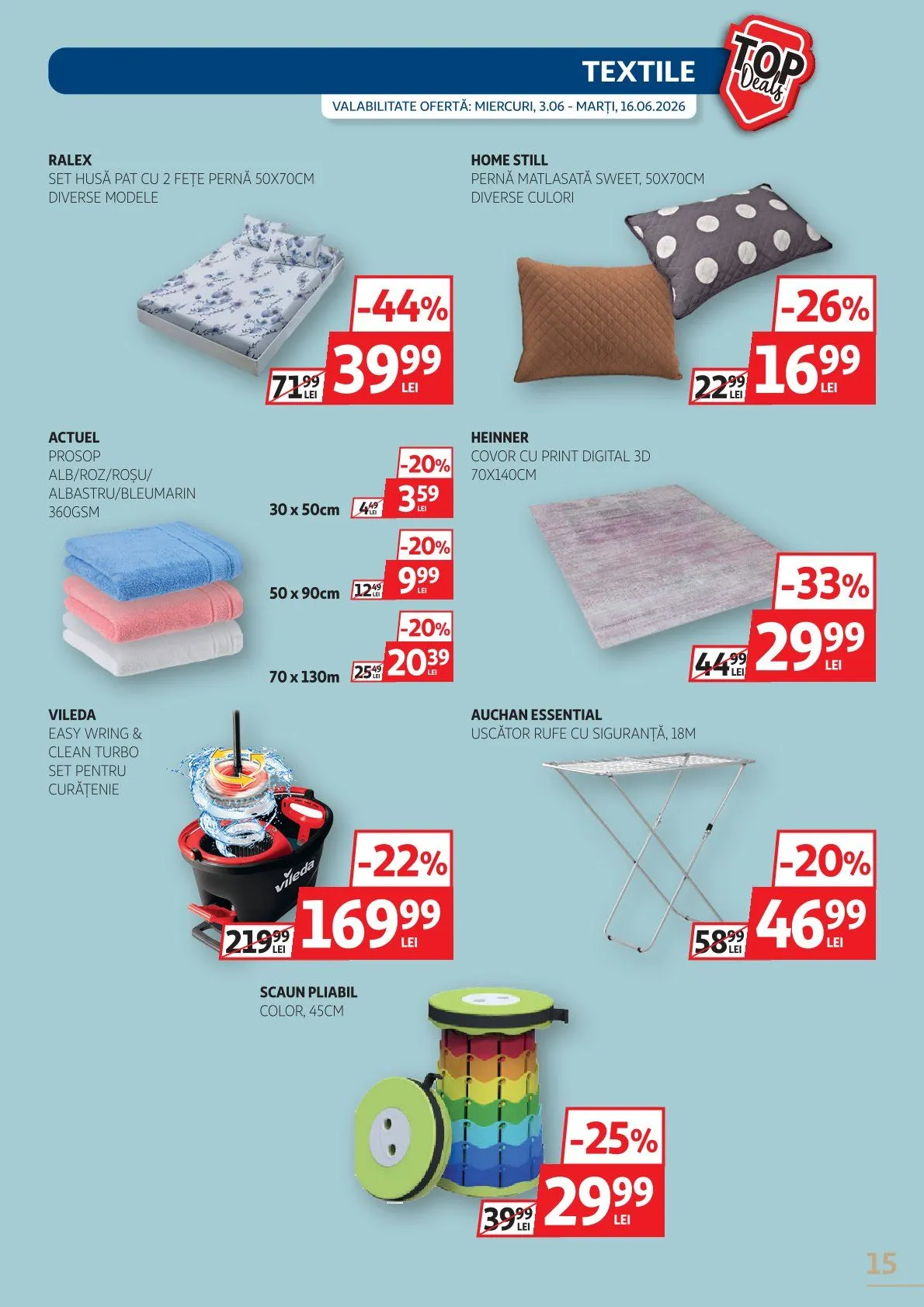 Catalog Auchan  de la 3 iunie până la 16 iunie 2026 - Revista Pagina 15