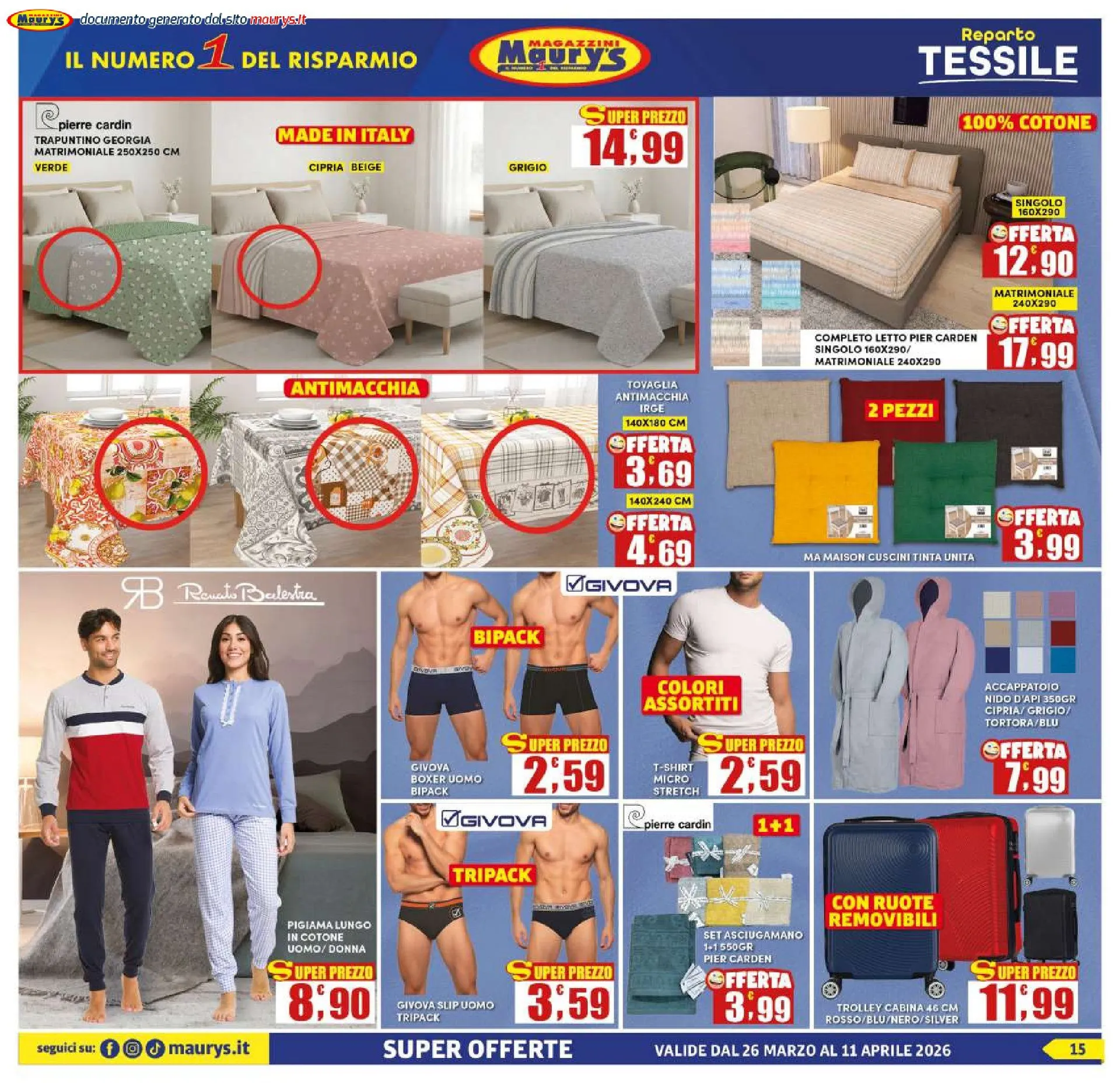 Maury's Volantino da 30 marzo a 6 aprile di 2026 - Pagina del volantino 15