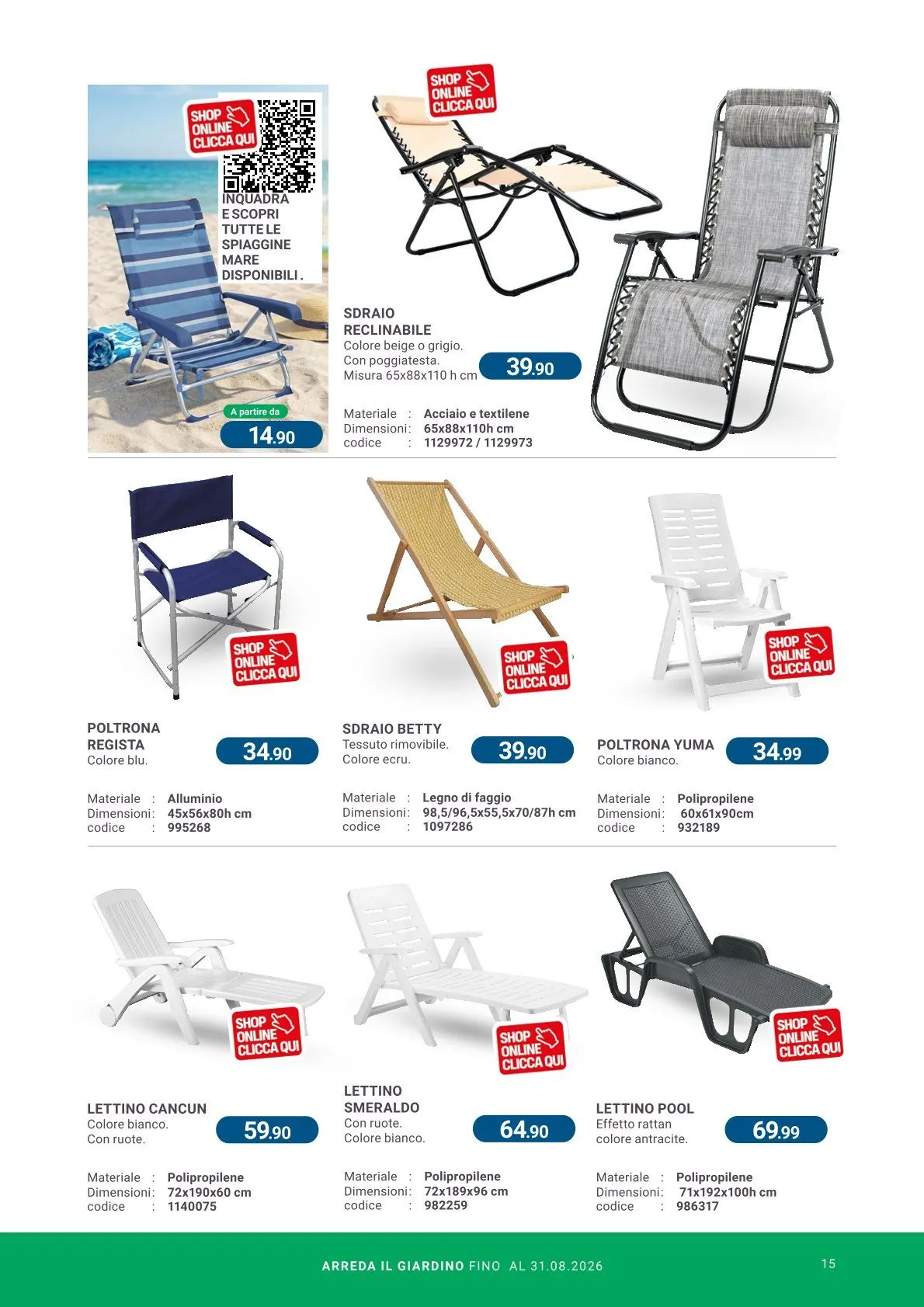  Volantini Cfadda da 8 aprile a 31 agosto di 2026 - Pagina del volantino 15