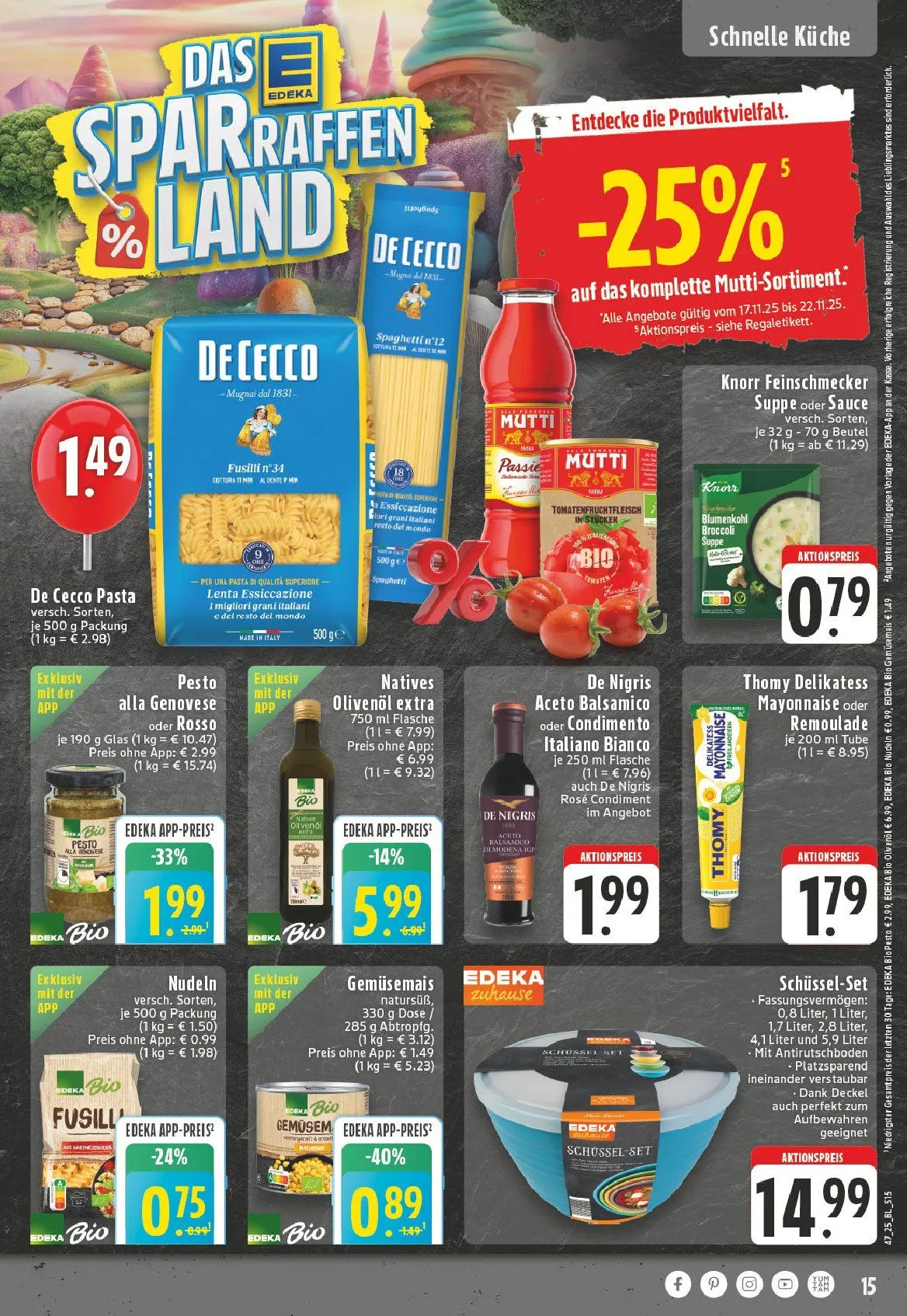 Edeka Angebote von 17. November bis 22. November 2025 - Prospekt seite 15