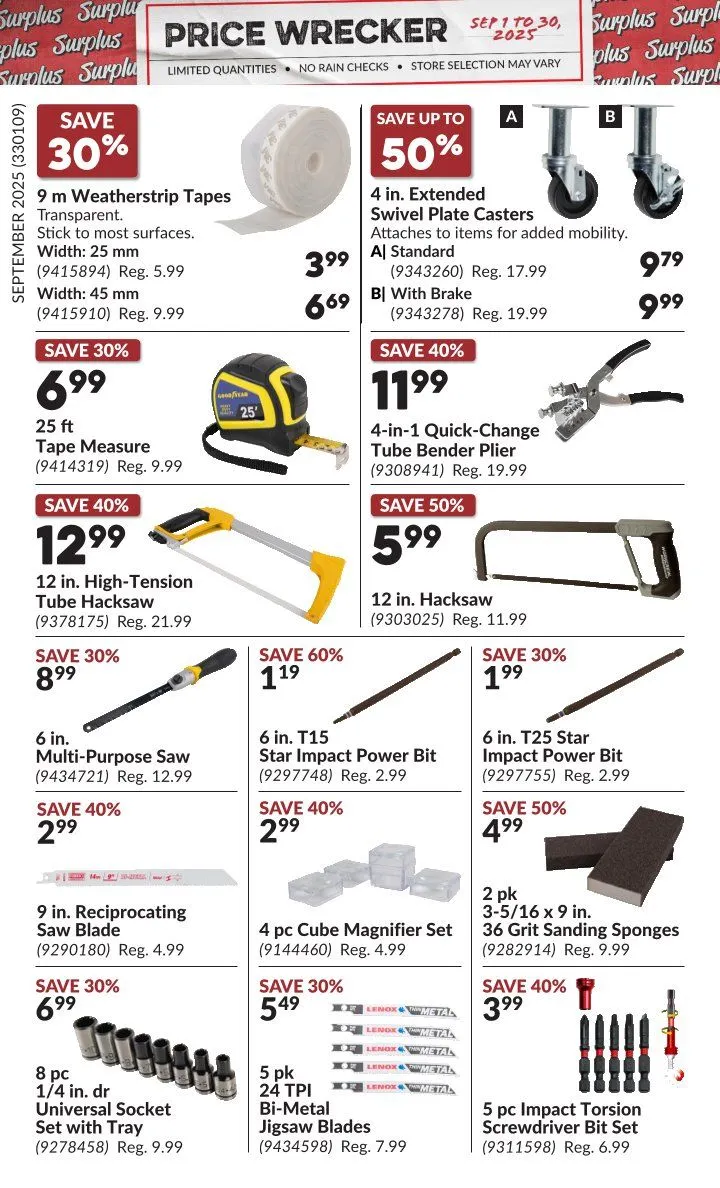 Princess Auto Sales from September 1 to September 30 2025 - flyer page 15