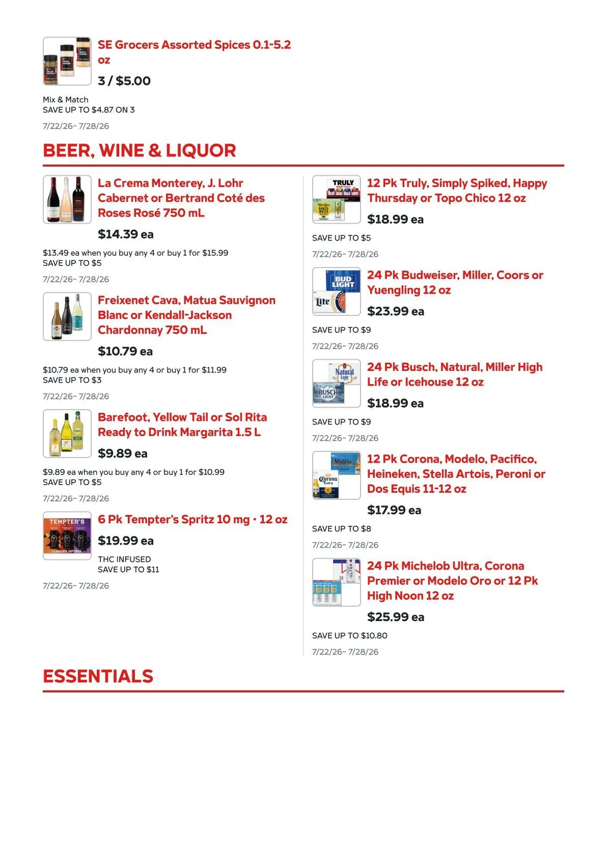 Weekly ad Harveys Supermarket  from July 22 to July 28 2026 - Page 15