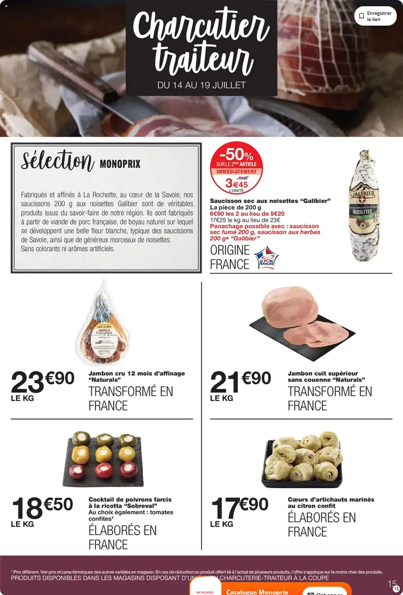 Catalogue Monoprix du 14 juillet au 26 juillet 2026 - Catalogue page 15