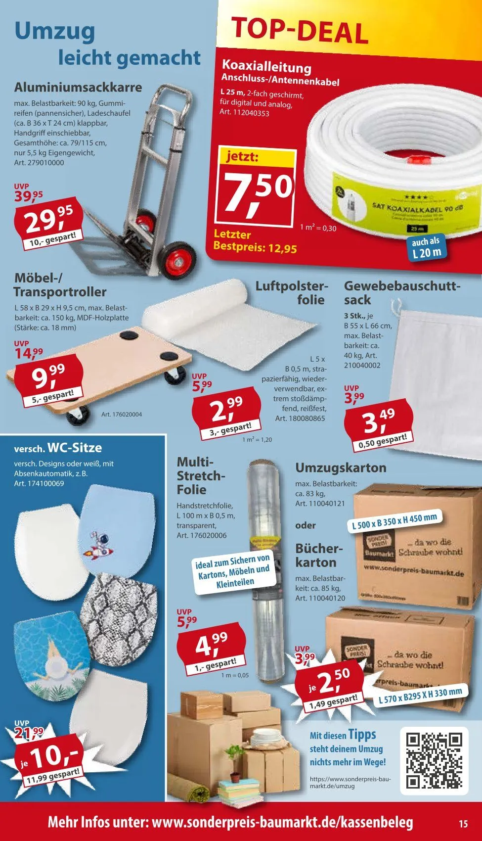 Sonderpreis-Baumarkt Angebote von 18. April bis 24. April 2026 - Prospekt seite 15