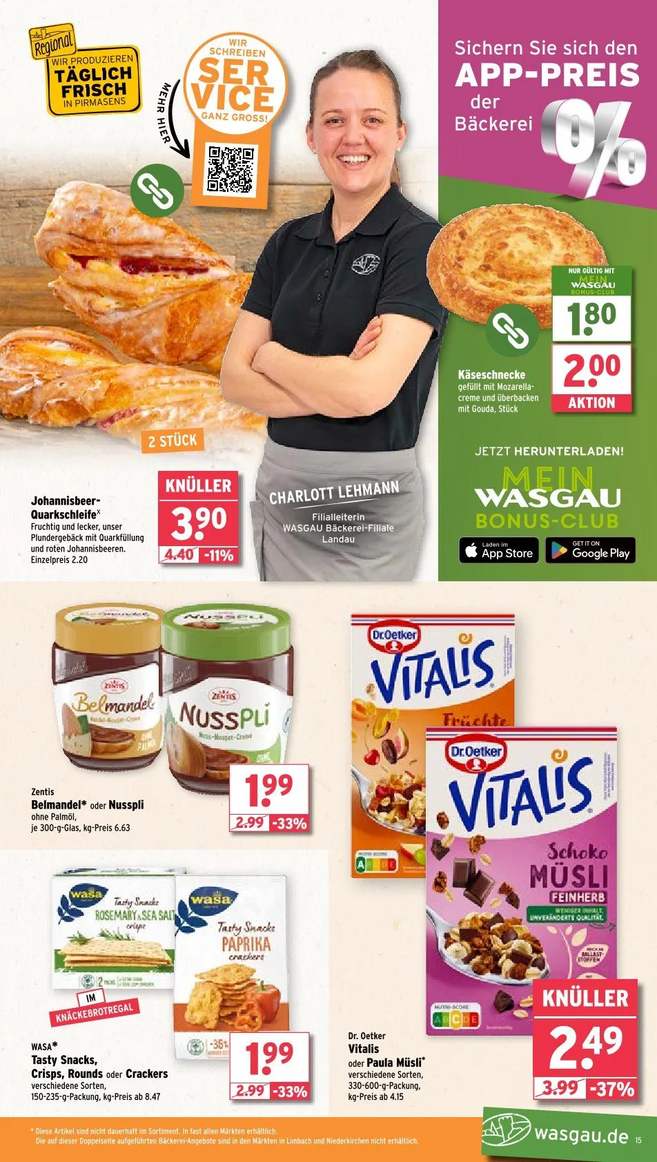 Wasgau Prospekt von 2. Juni bis 7. Juni 2025 - Prospekt seite 15