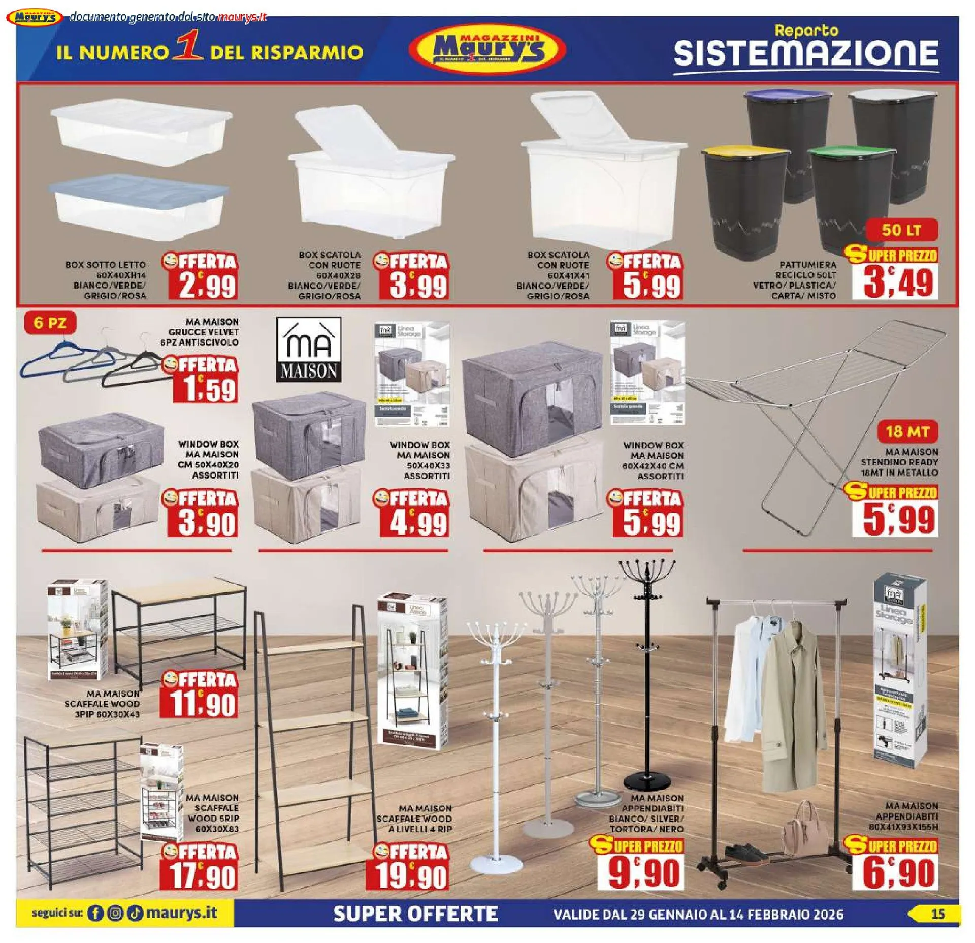 Maury's Volantino da 29 gennaio a 14 febbraio di 2026 - Pagina del volantino 15