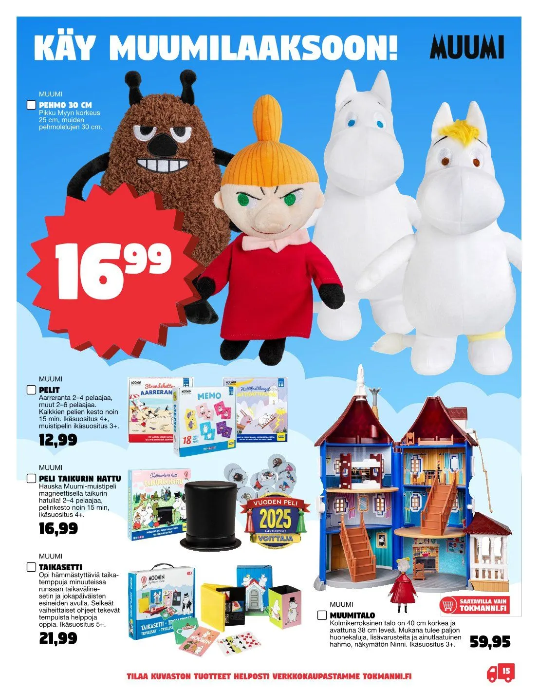  Tokmanni Tarjoukset voimassa alkaen 3. marraskuuta - 24. joulukuuta 2025 - Tarjouslehti sivu 15