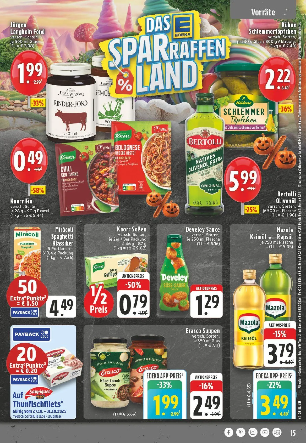 Edeka Prospekte von 25. Oktober bis 1. November 2025 - Prospekt seite 15