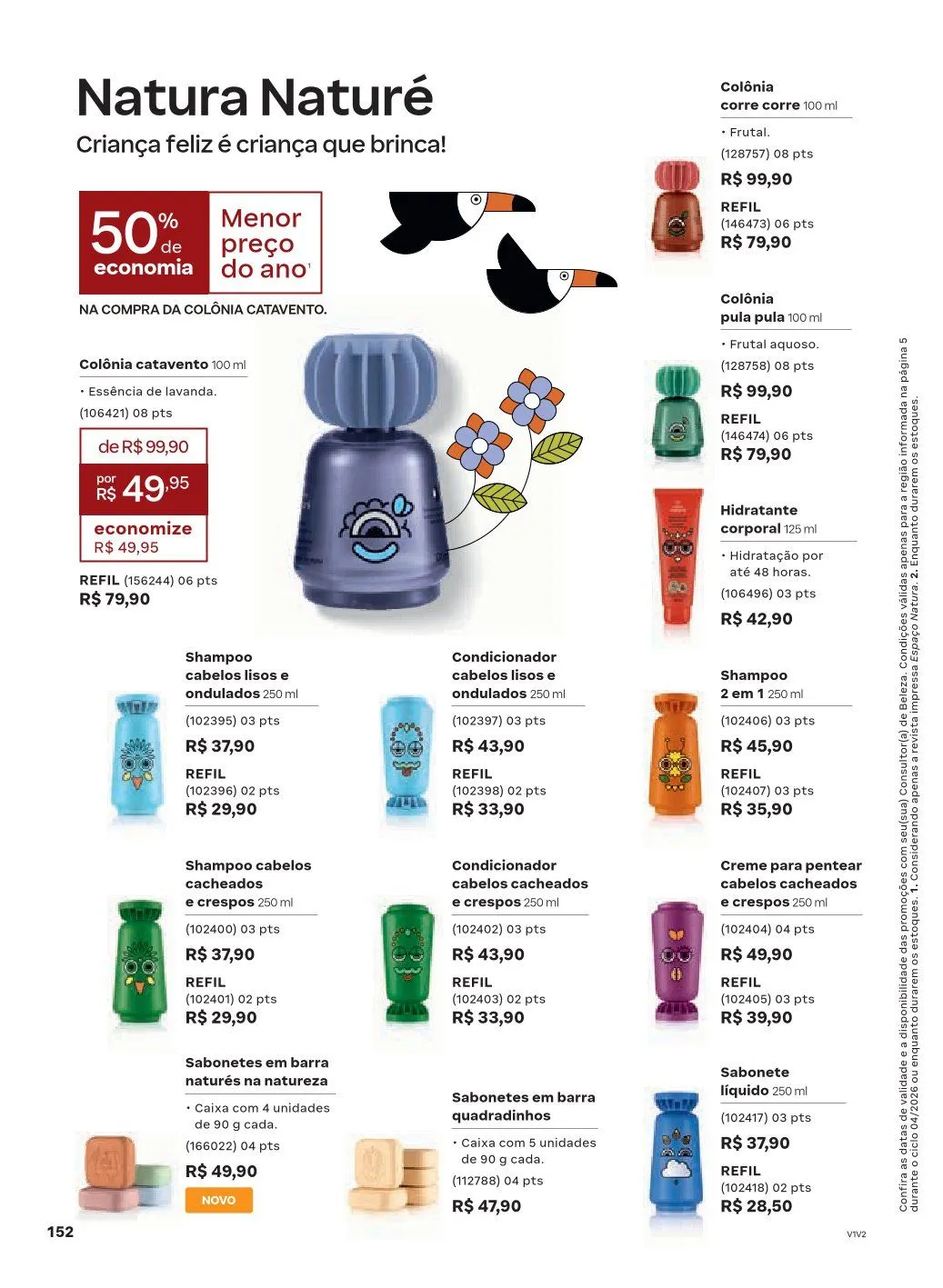 Encarte de NATURA 1 de abril até 30 de abril 2026 - Pagina 152