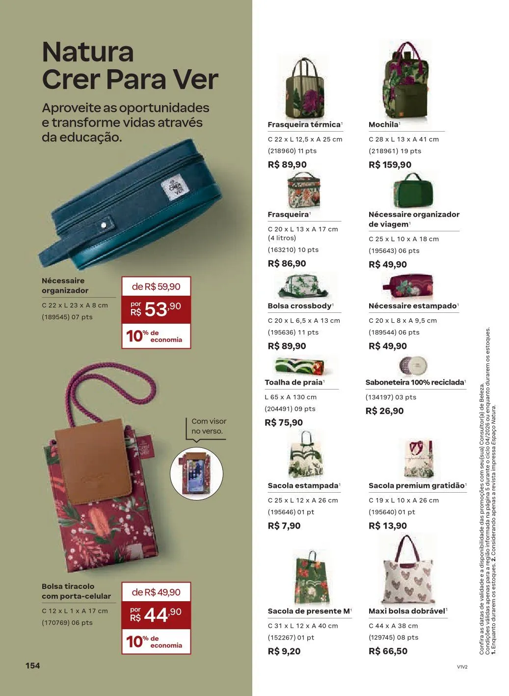 Encarte de NATURA 1 de abril até 30 de abril 2026 - Pagina 154