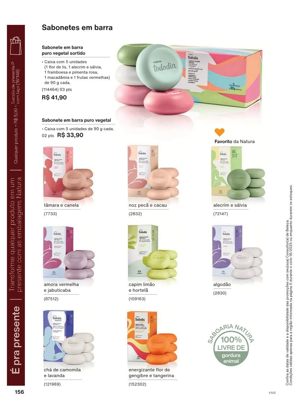 Encarte de Natura Ofertas 1 de outubro até 31 de outubro 2025 - Pagina 156