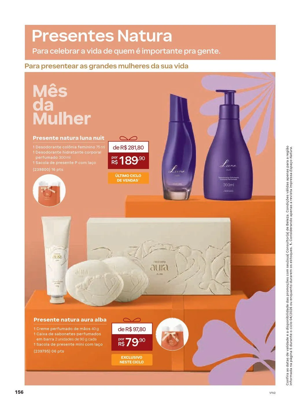 Encarte de NATURA 1 de abril até 30 de abril 2026 - Pagina 156