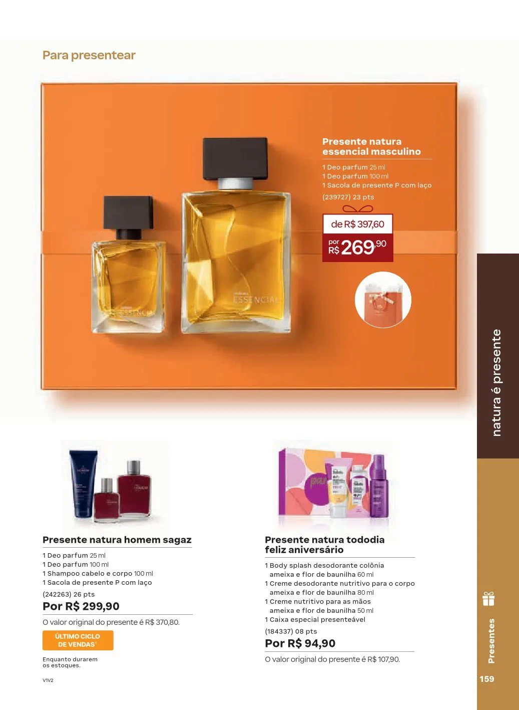 Encarte de NATURA 1 de abril até 30 de abril 2026 - Pagina 159